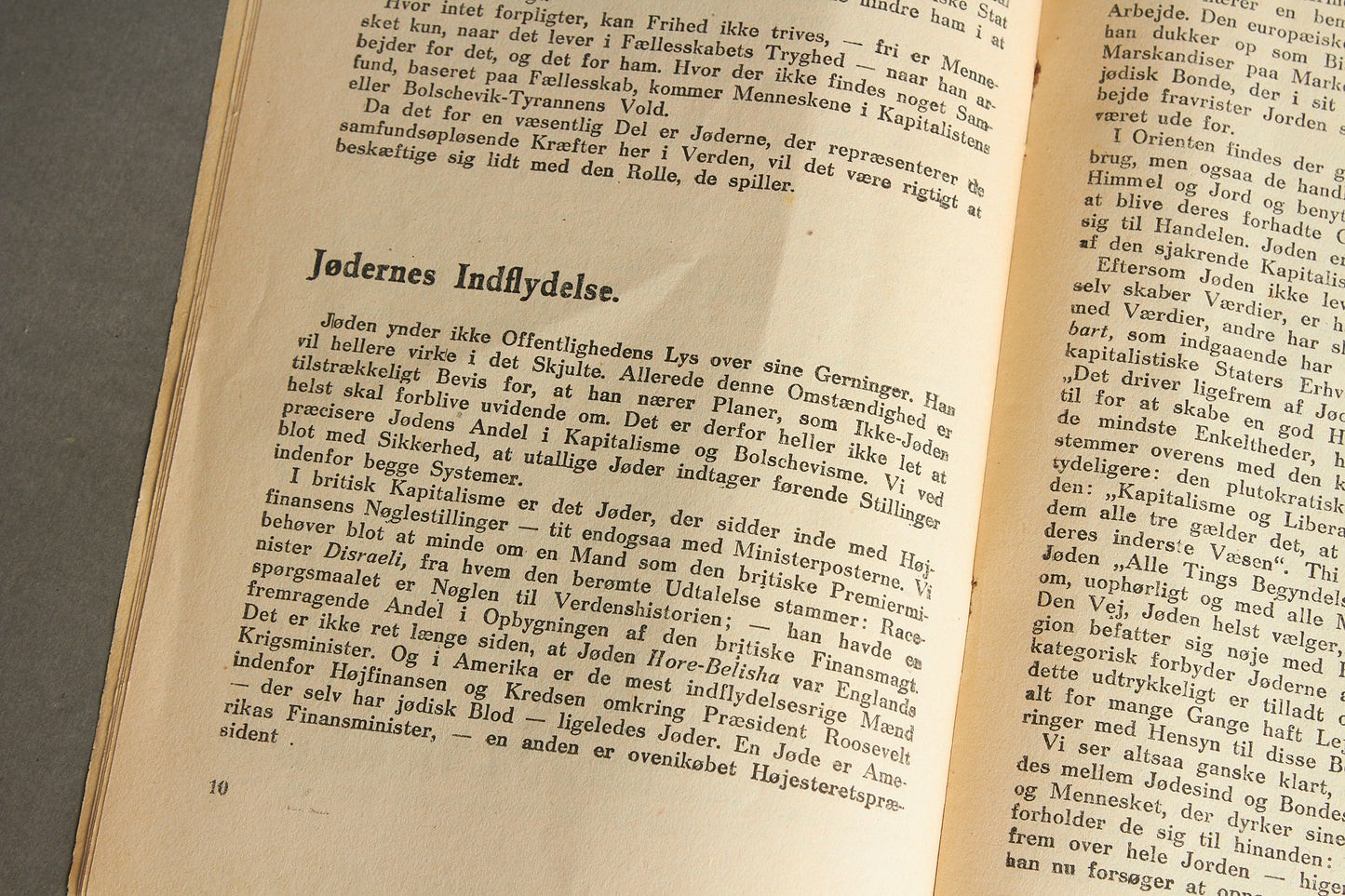 WW2 Dansk Nazistisk/DNSAP Hæfte "Landmandens Chancer Hvis Aksemagterne Taber". Sjælden. Original.