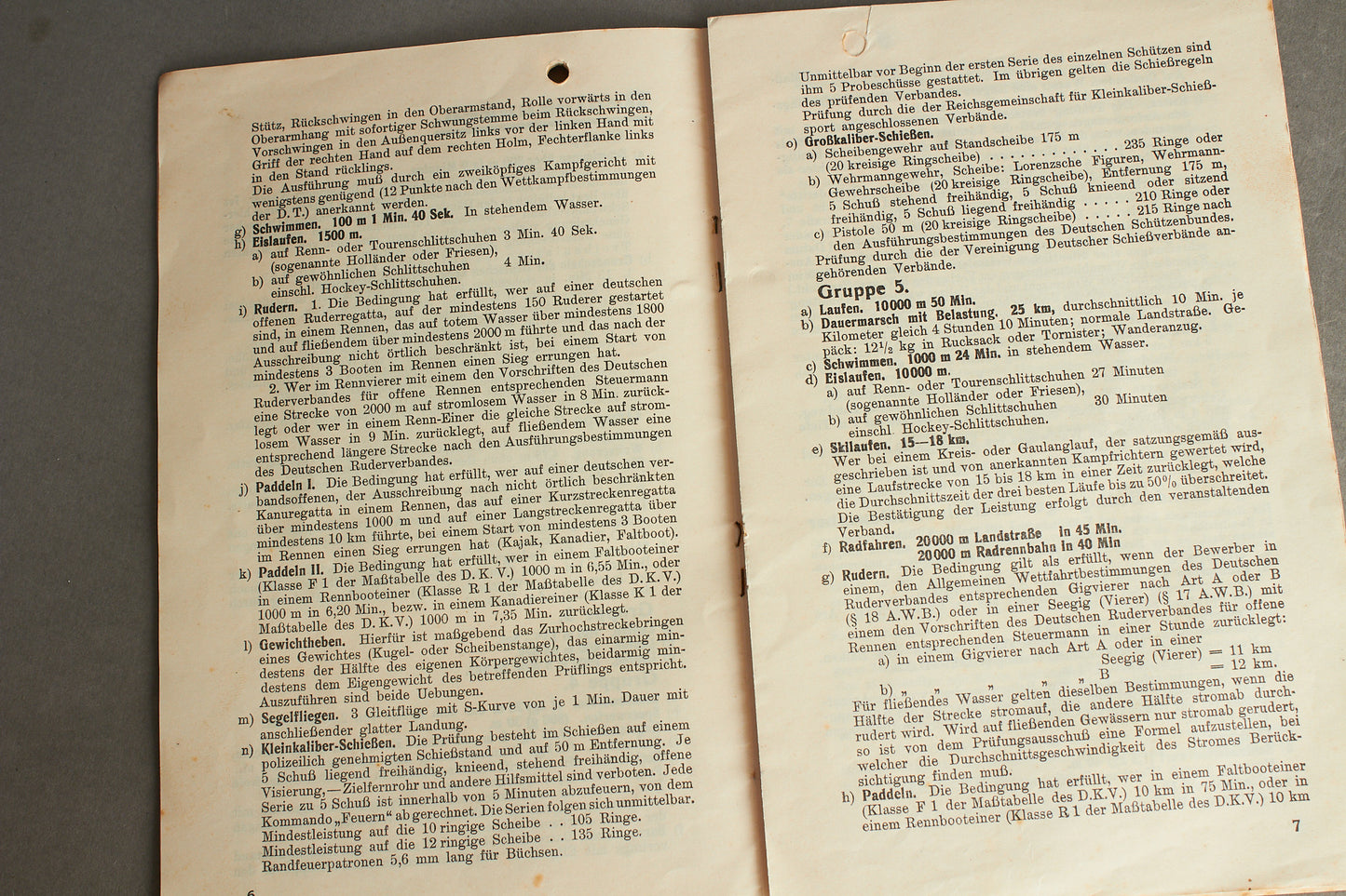 WW2 Tysk DRL Reichssportabzeichen i Bronze Urkunde. Tildelt tidligt, og tildelt af hæren. Original.