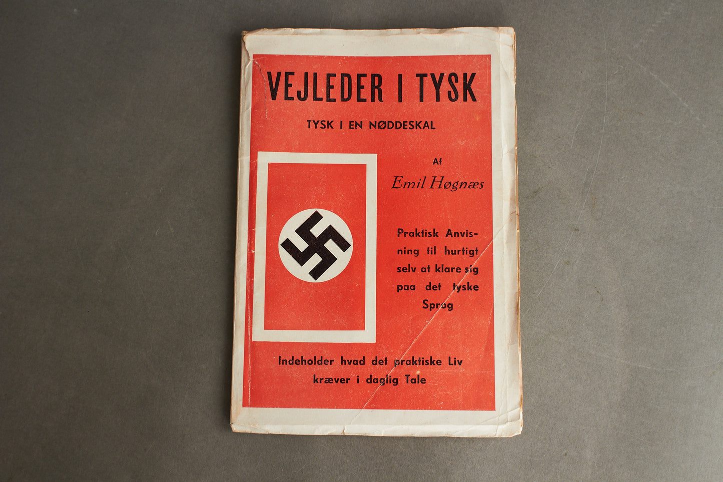 WW2 Dansk "Vejledning i Tysk" fra 1940. Ses ikke tit. Original.