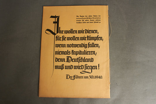 WW2 Tysk NSDAP Blad. Original.