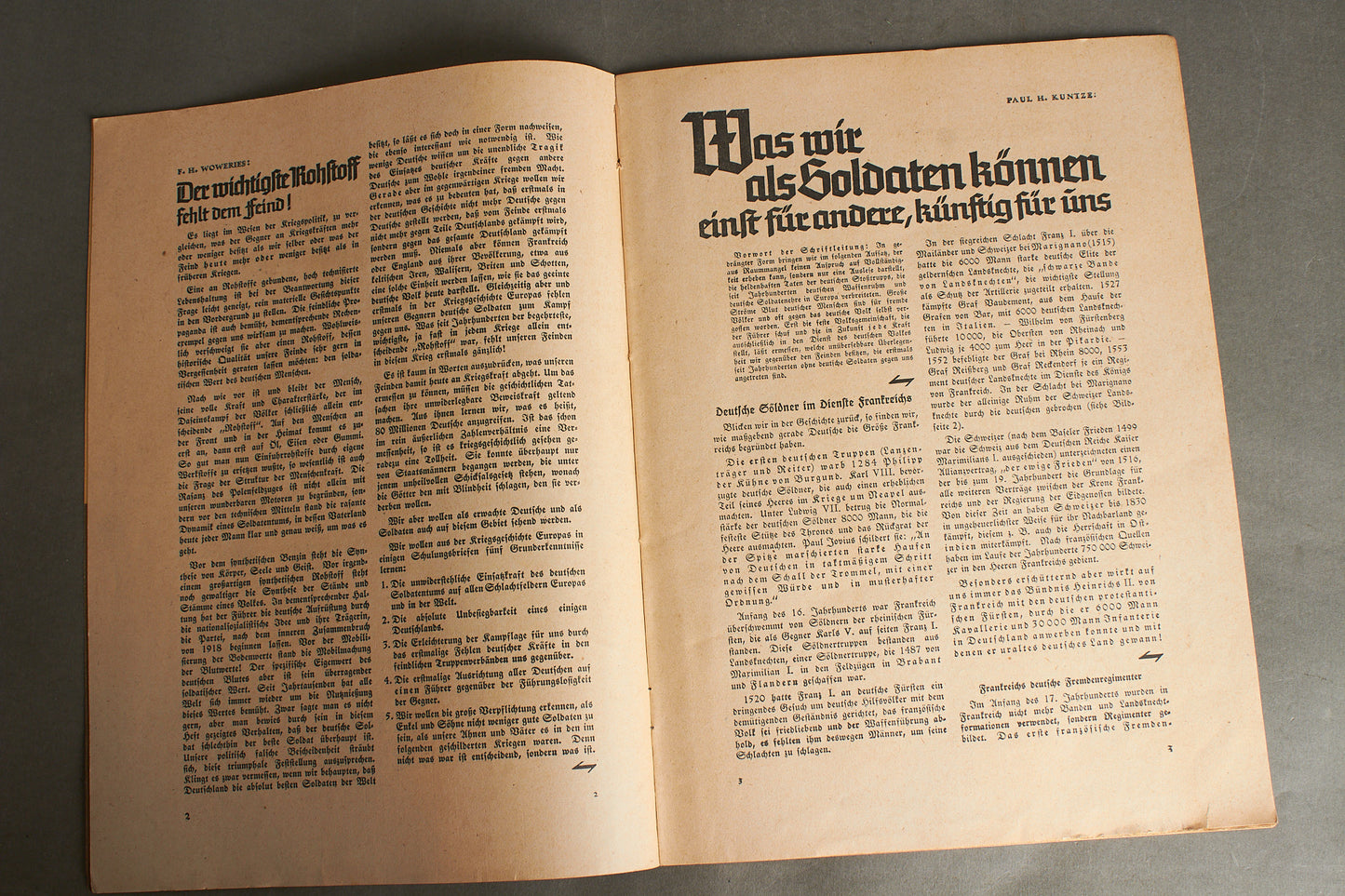 WW2 Tysk NSDAP Blad. Original.