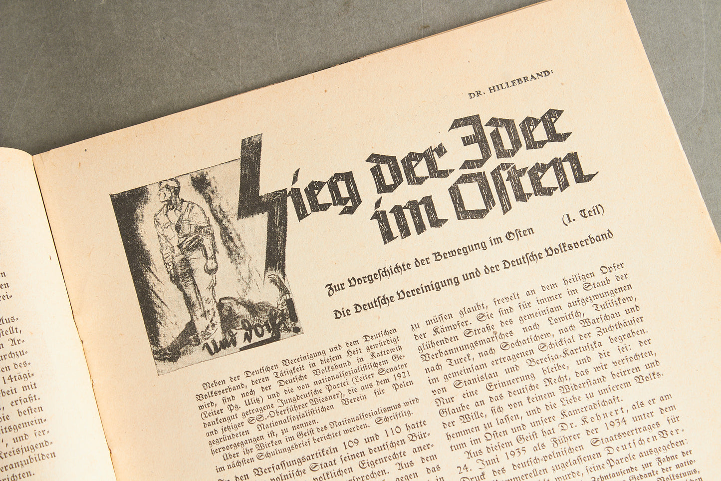WW2 Tysk NSDAP Blad. Original.