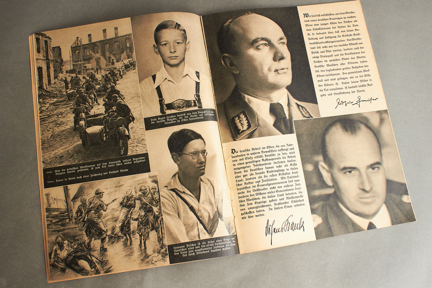 WW2 Tysk NSDAP Blad. Original.