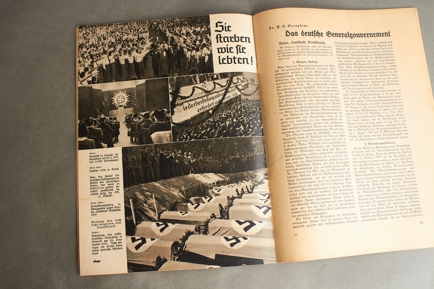 WW2 Tysk NSDAP Blad. Original.