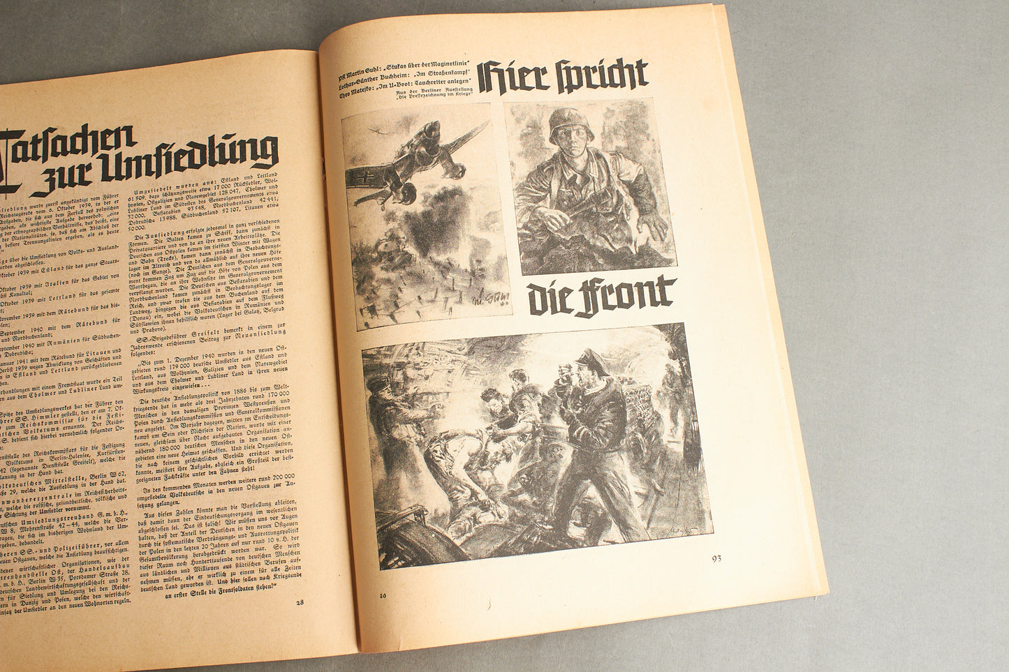 WW2 Tysk NSDAP Blad. Original.