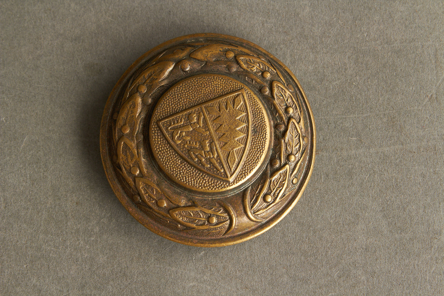 WW2 Tysk "Feuerwehr" Bæltespænde fra Schleswig-Holstein. Original.
