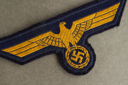 WW2 Tysk Kriegsmarine Brystørn. Har været påsyet uniform. Original.