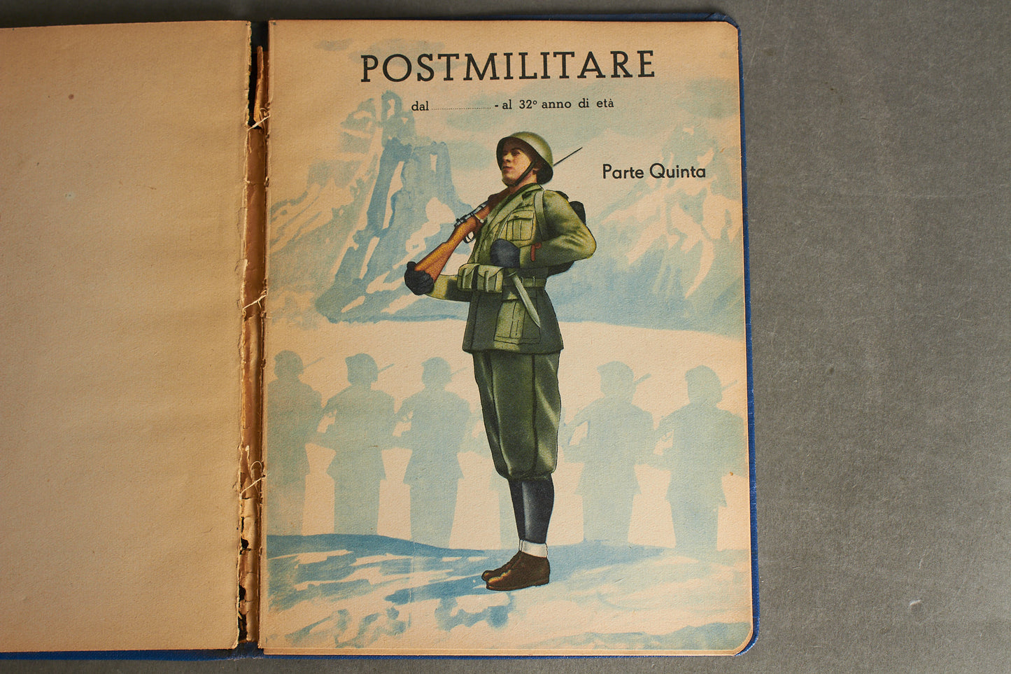WW2 Italiensk Facist håndbog. Sjælden. Original.