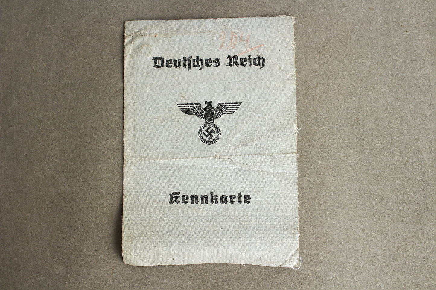 WW2 Tysk "Kennkarte". Pænt udfyldt. Original.