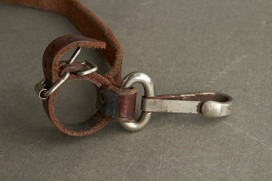 WW2 Tysk Læderrem til Feltflaske. Original.