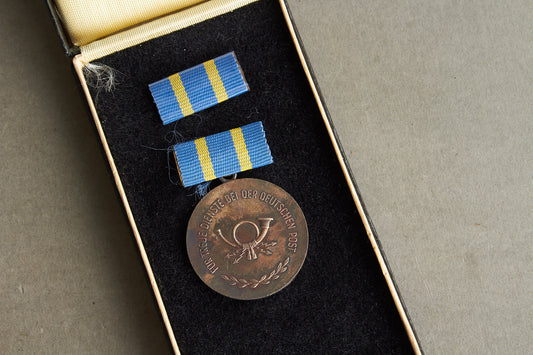 Østtysk DDR Medalje i Æske. Original.