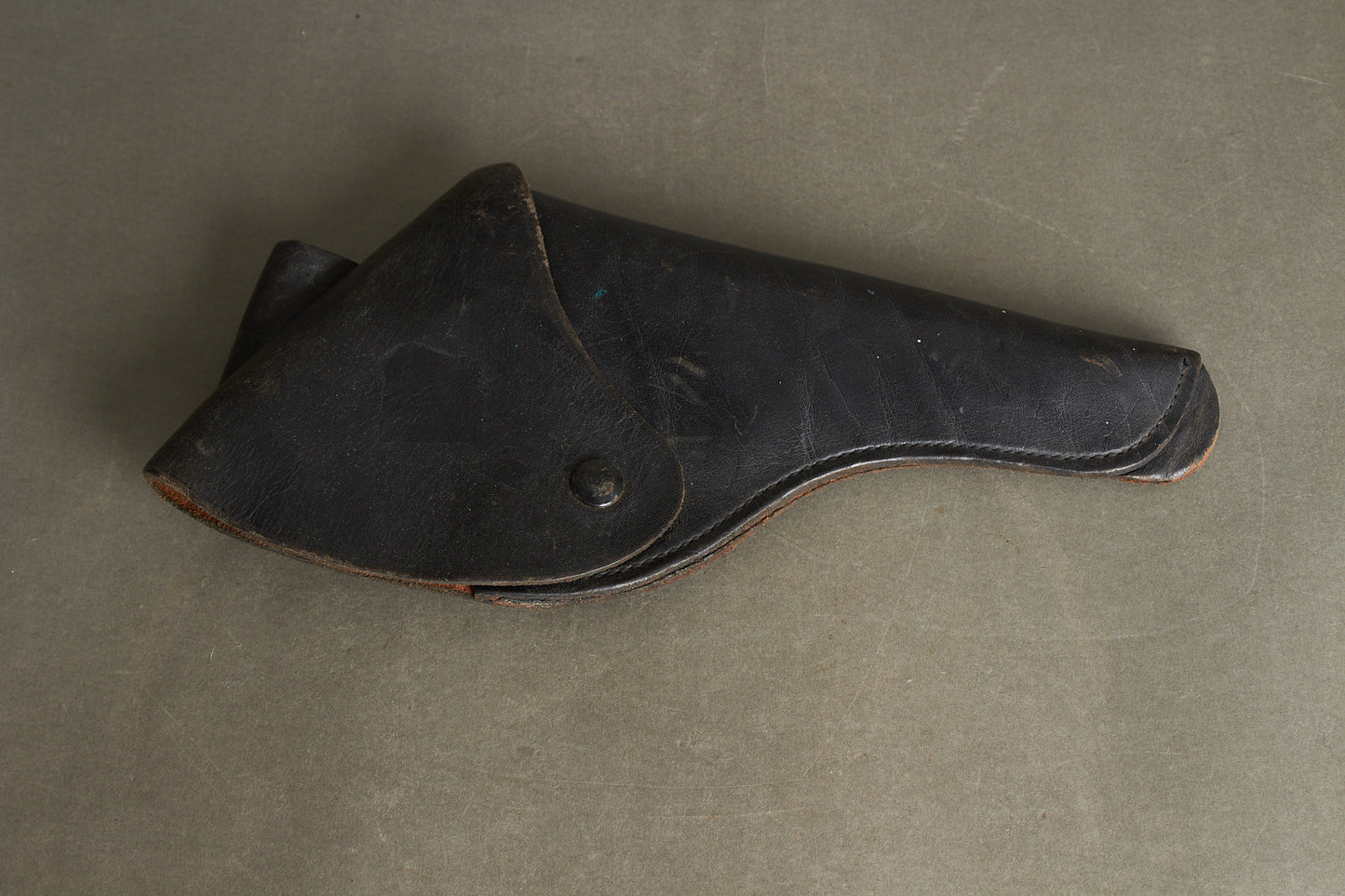 Ældre Militær Pistoltaske. Stemplet. Original.