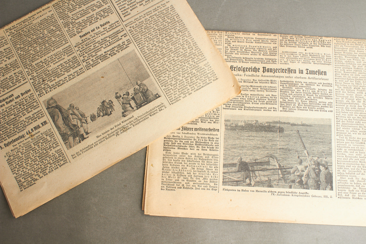 WW2 Tysk 2 stk. NSDAP Aviser. Original.