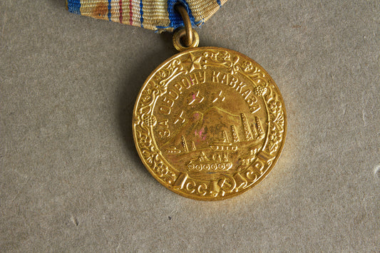 WW2 Russisk "Forsvaret af Kaukasus" Medalje. Original.