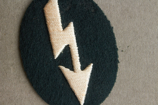 WW2 Tysk Wehrmacht Radio Specialist Ærmemærke. Tætvævet. Original.