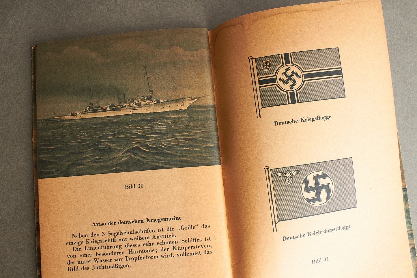 WW2 Tysk Kriegsmarine "Skibs Genkendelse" Hæfte. Original.