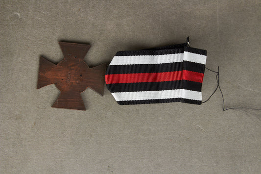 WW1/WW2 Tysk "Kriegsteilnehmerkreuz 1914-1918". Original.