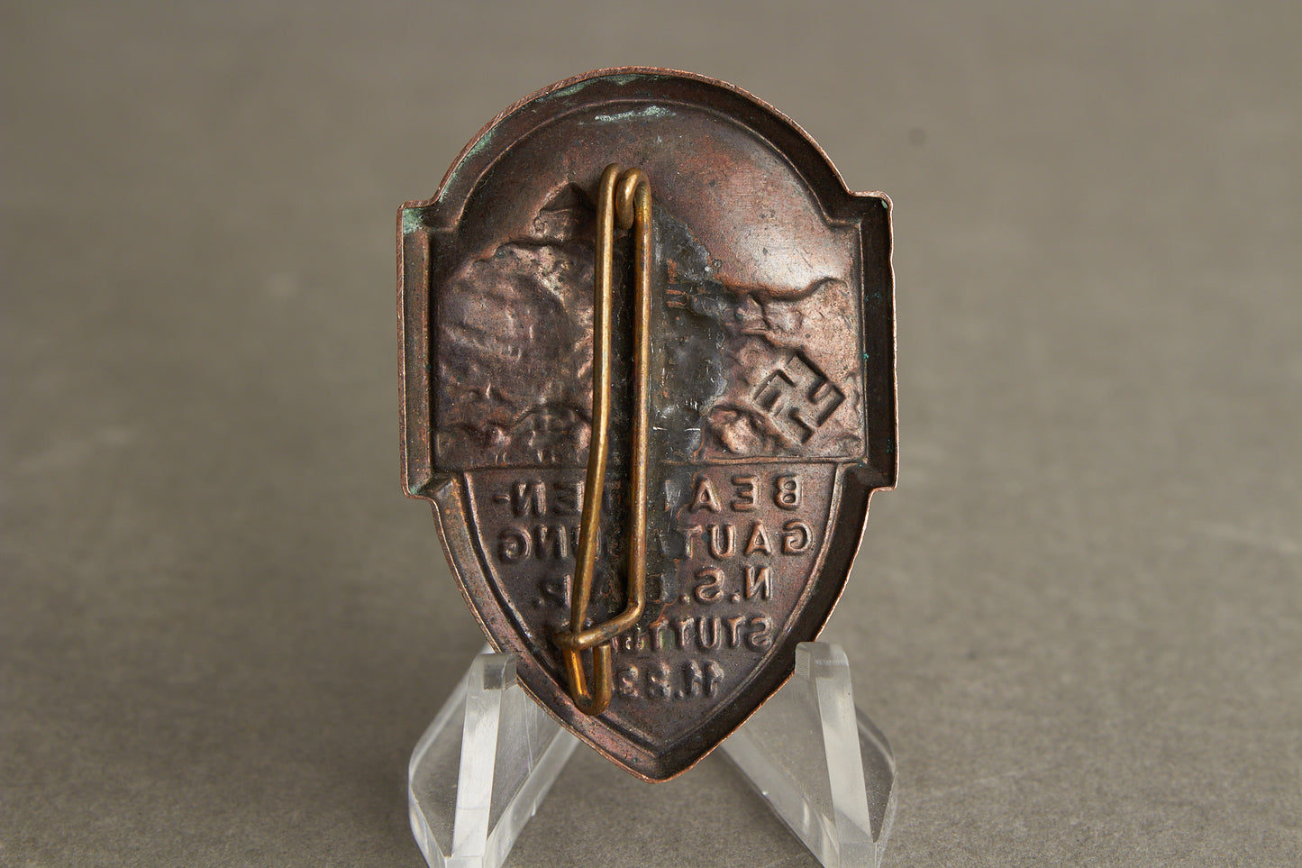 WW2 Tysk Tidlig 1934 NSDAP Tinnie. Original.