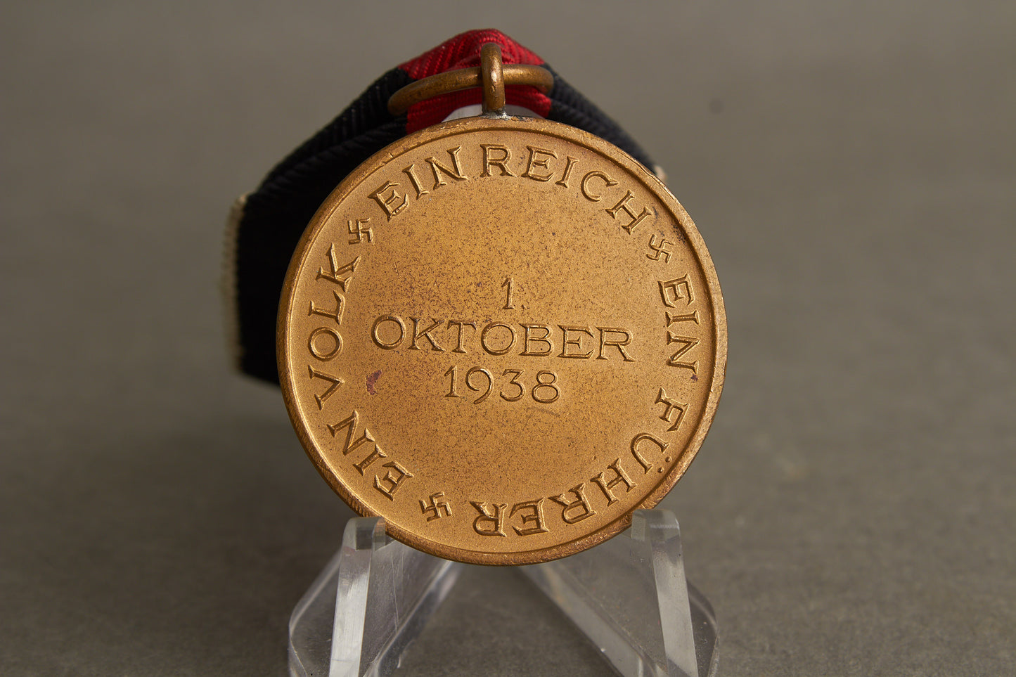 WW2 Tysk 1. Oktober 1938 Medalje. Original.