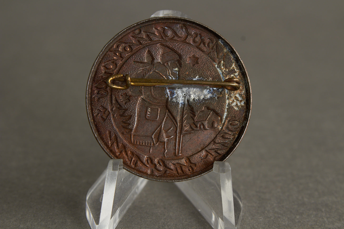 WW2 Tysk Tidlig WHW Tinnie med julemanden. Sjælden Original.