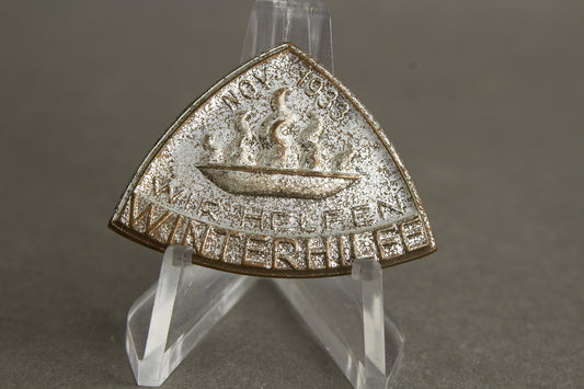 WW2 Tysk Tidlig WHW Tinnie fra første Winterhilfe i 1933. Sjælden Original.