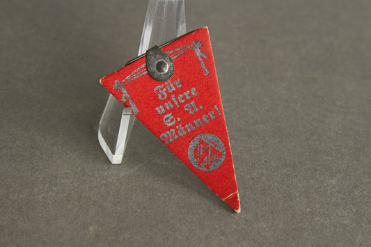 WW2 Tysk Tidlig SA "Für unsere S.A. Männer 1935" Pap-Tinnie. Sjælden. Original.