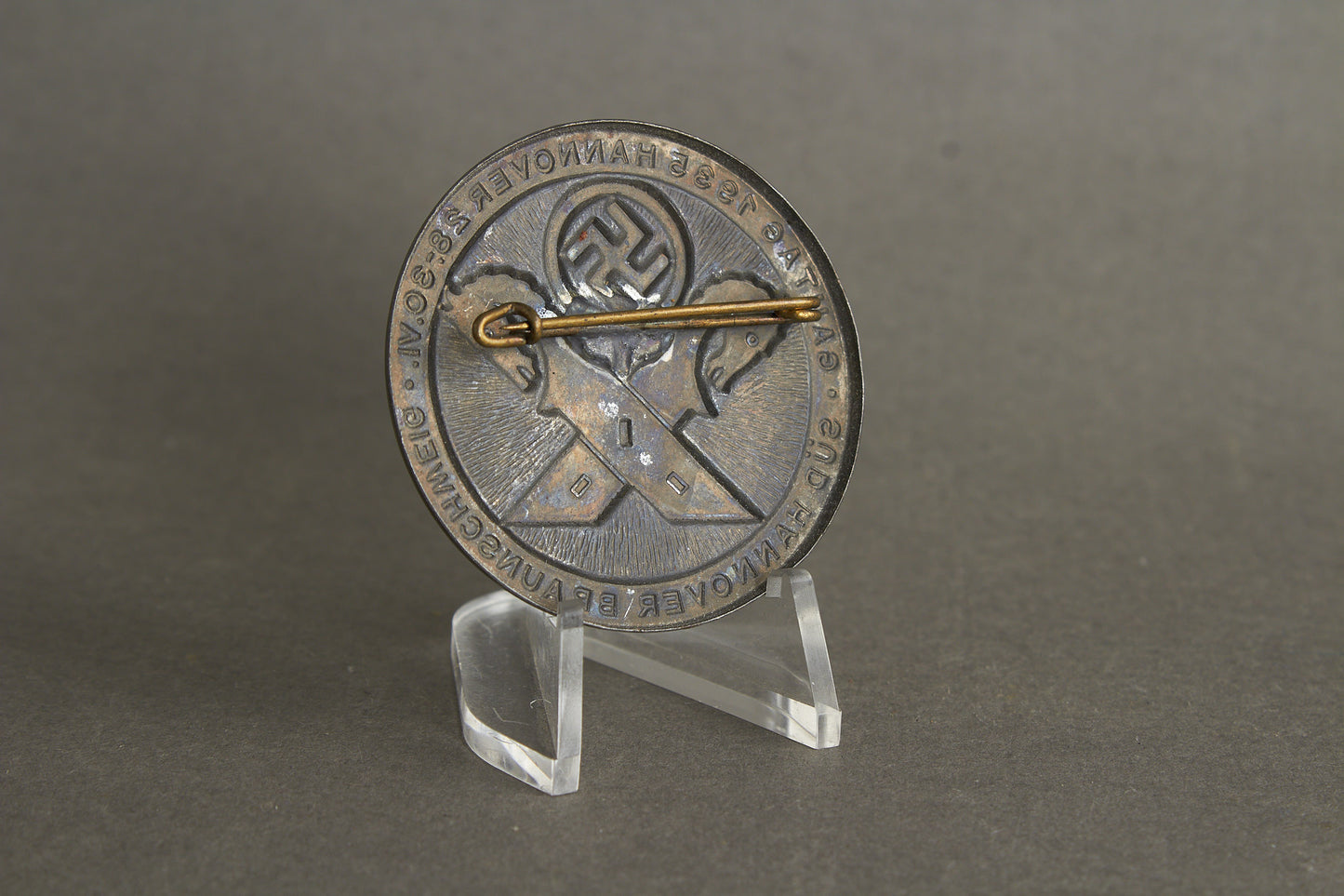 WW2 Tysk Tidlig NSDAP "Gautag 1935" Tinnie. Sjælden. Original.