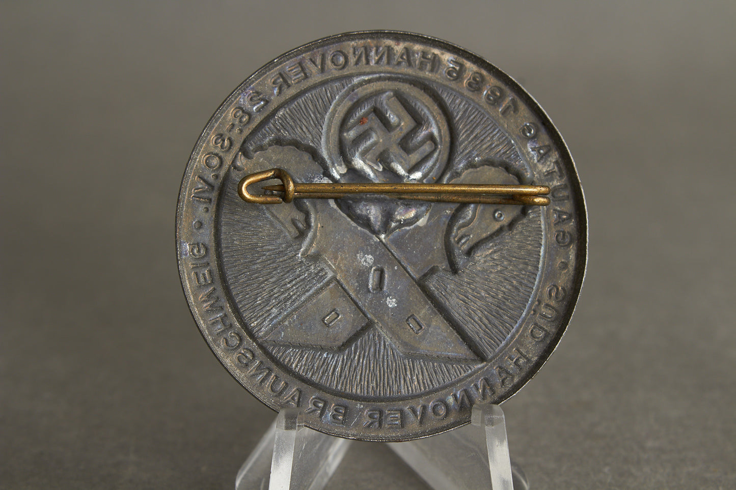 WW2 Tysk Tidlig NSDAP "Gautag 1935" Tinnie. Sjælden. Original.