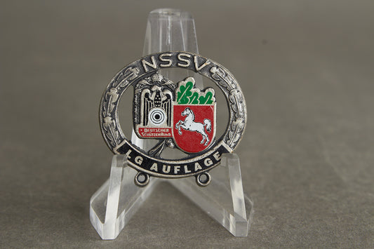 WW1/WW2 Tysk "Nationalsozialistische Schützenverein" Tinnie fra 1930'erne. Original.