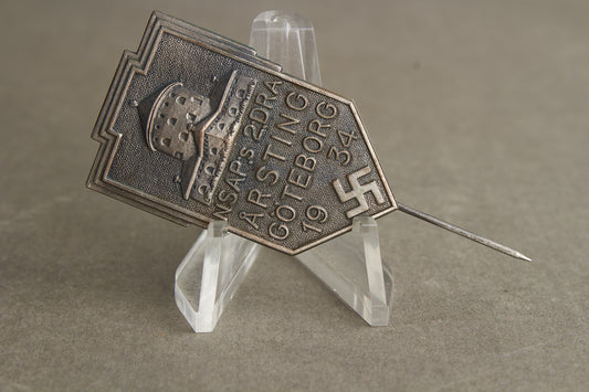 WW2 Tysk/Svensk "NSAP" Landsting 1938 Tinnie. Se beskrivelse.