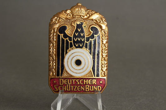 WW1/WW2 Tysk "Deutscher Schützenbund" Tinnie fra 1920/1930'erne. Original.