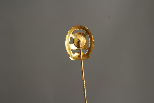 WW2 Tysk DRL Reichssportabzeichen I Guld Miniature. Original.