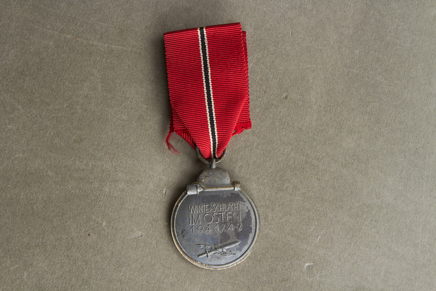 WW2 Tysk Østfront Medalje. Fremstiller 6 i ringen. Original.