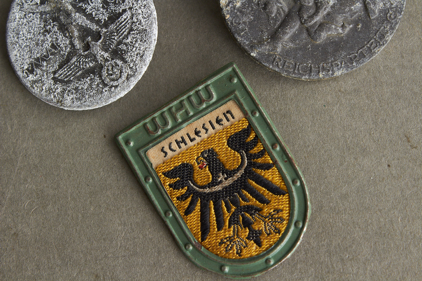 WW2 Tysk Tinnies / Dagsbadges. 3 stk. Original.