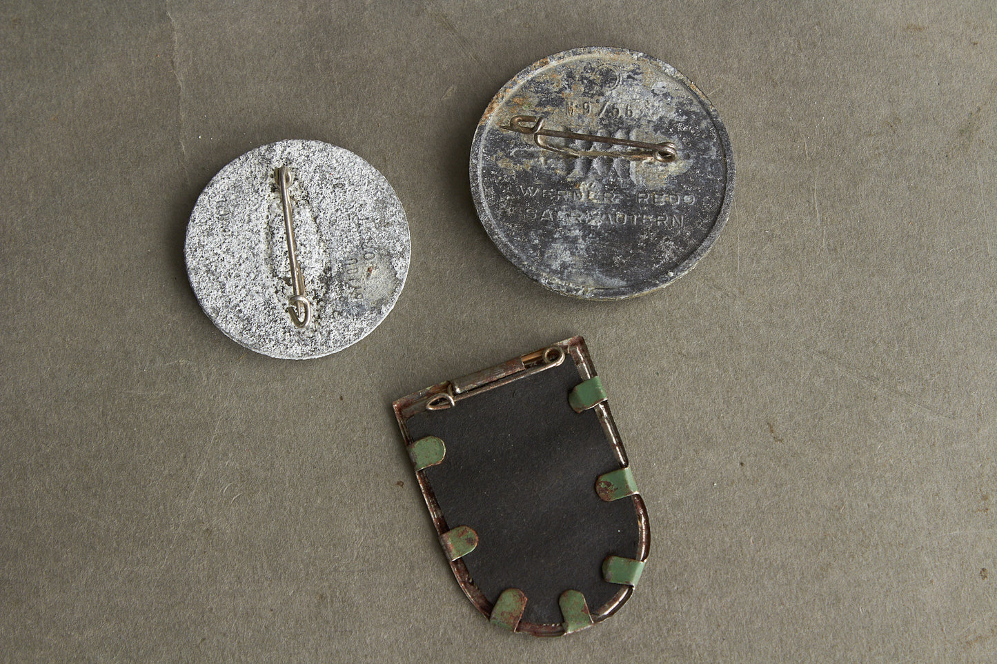 WW2 Tysk Tinnies / Dagsbadges. 3 stk. Original.