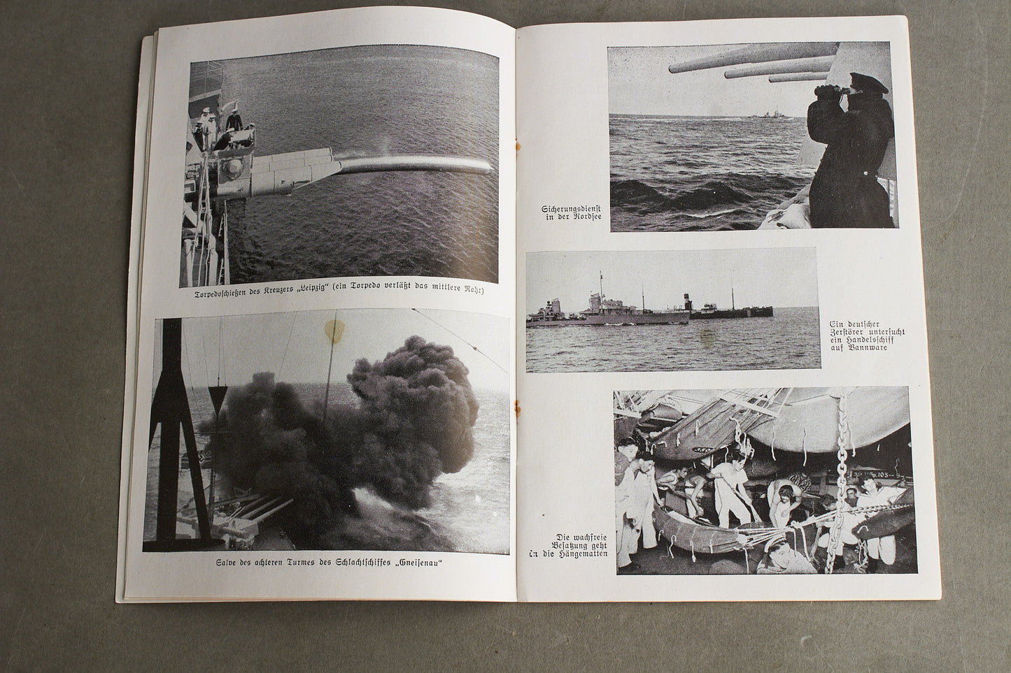 WW2 Tysk Kriegsmarine Hæfte. Original.
