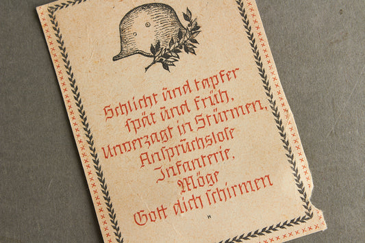 WW2 Tysk Citat Mærkat. Original.