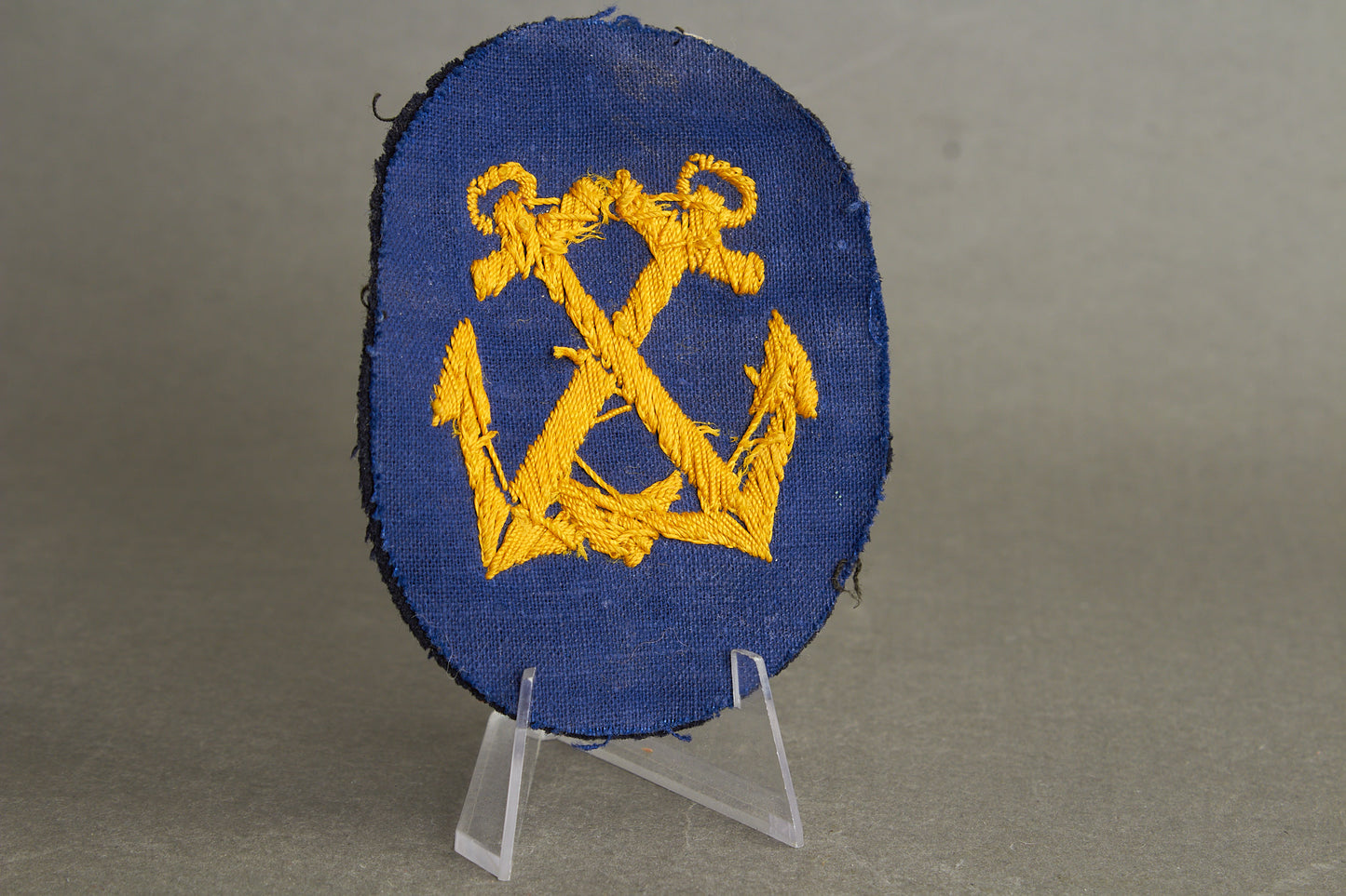 WW2 Tysk Kriegsmarine Specialist Ærmemærke. Broderet "Luxus Ausführung". Original.