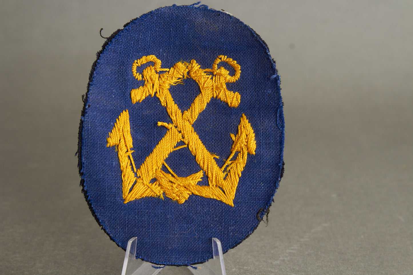 WW2 Tysk Kriegsmarine Specialist Ærmemærke. Broderet "Luxus Ausführung". Original.