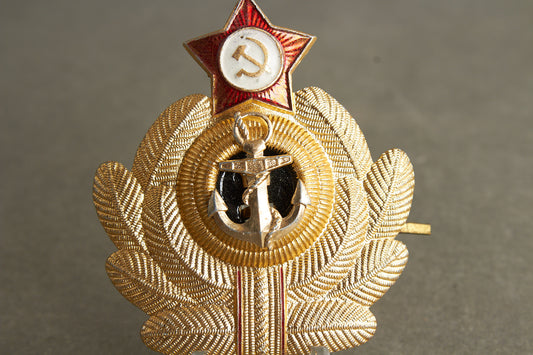 Østtysk DDR Marine Kasket Mærke. Original.