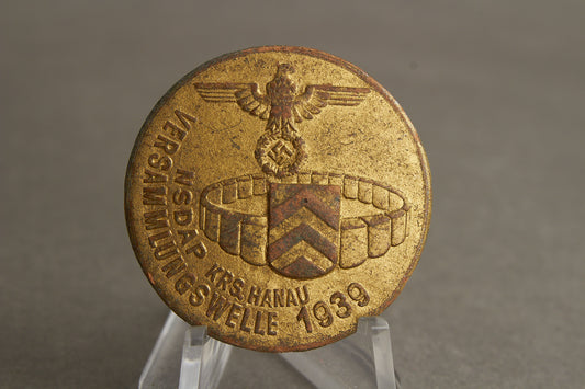WW2 Tysk NSDAP Tinnie. I pap. Sjælden. Original.
