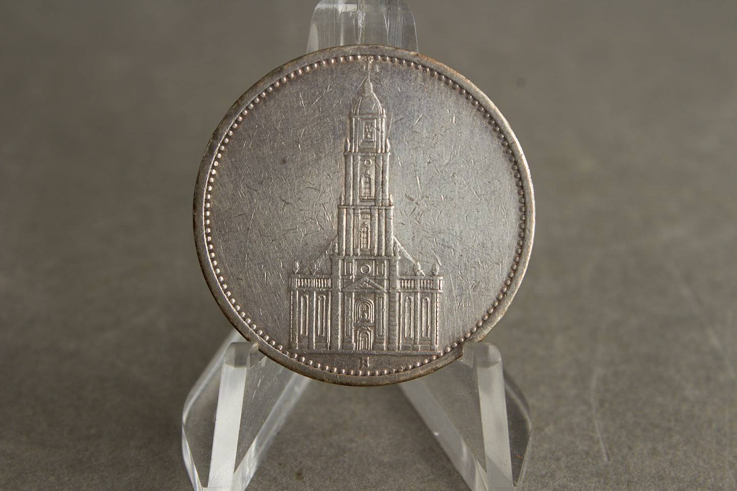 WW2 Tysk "5 Reichsmark" Mønt i ægte sølv. Original.