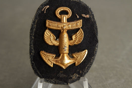 WW2 Tysk Kriegsmarine Specialist Mærke til Manchet. I Metal. Original.