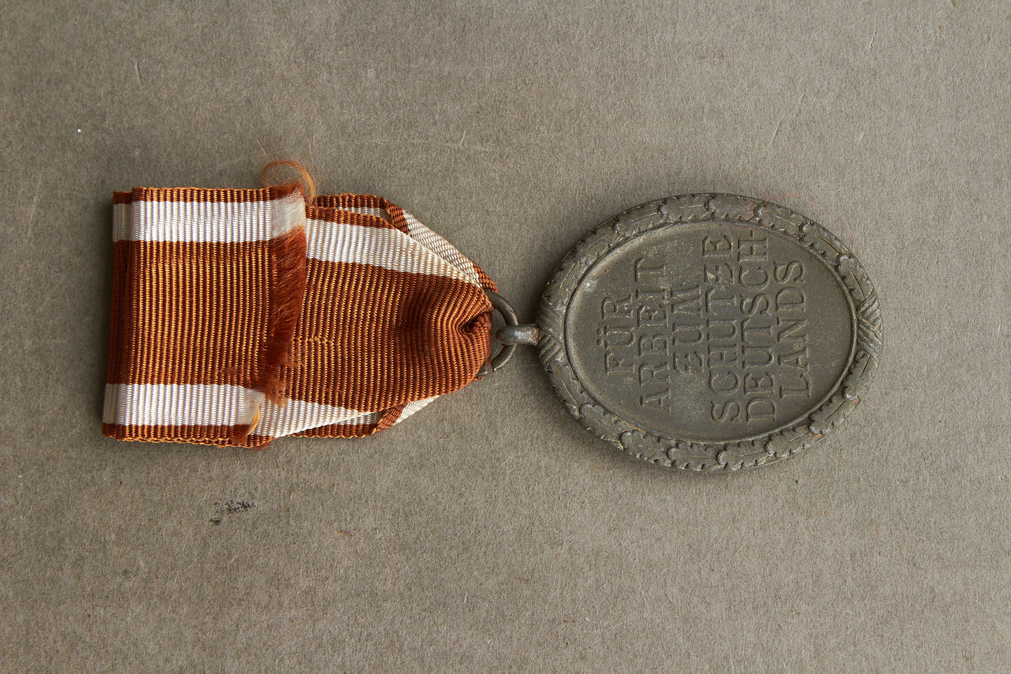 WW2 Tysk Westwall Medalje. Original.