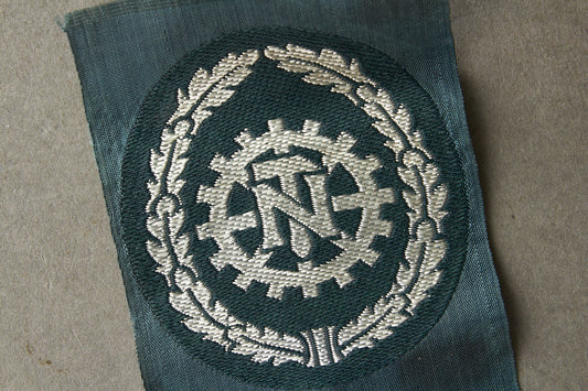 WW2 Tysk "TN" (Technische Nothilfe) Officer Ærmemærke. Original.