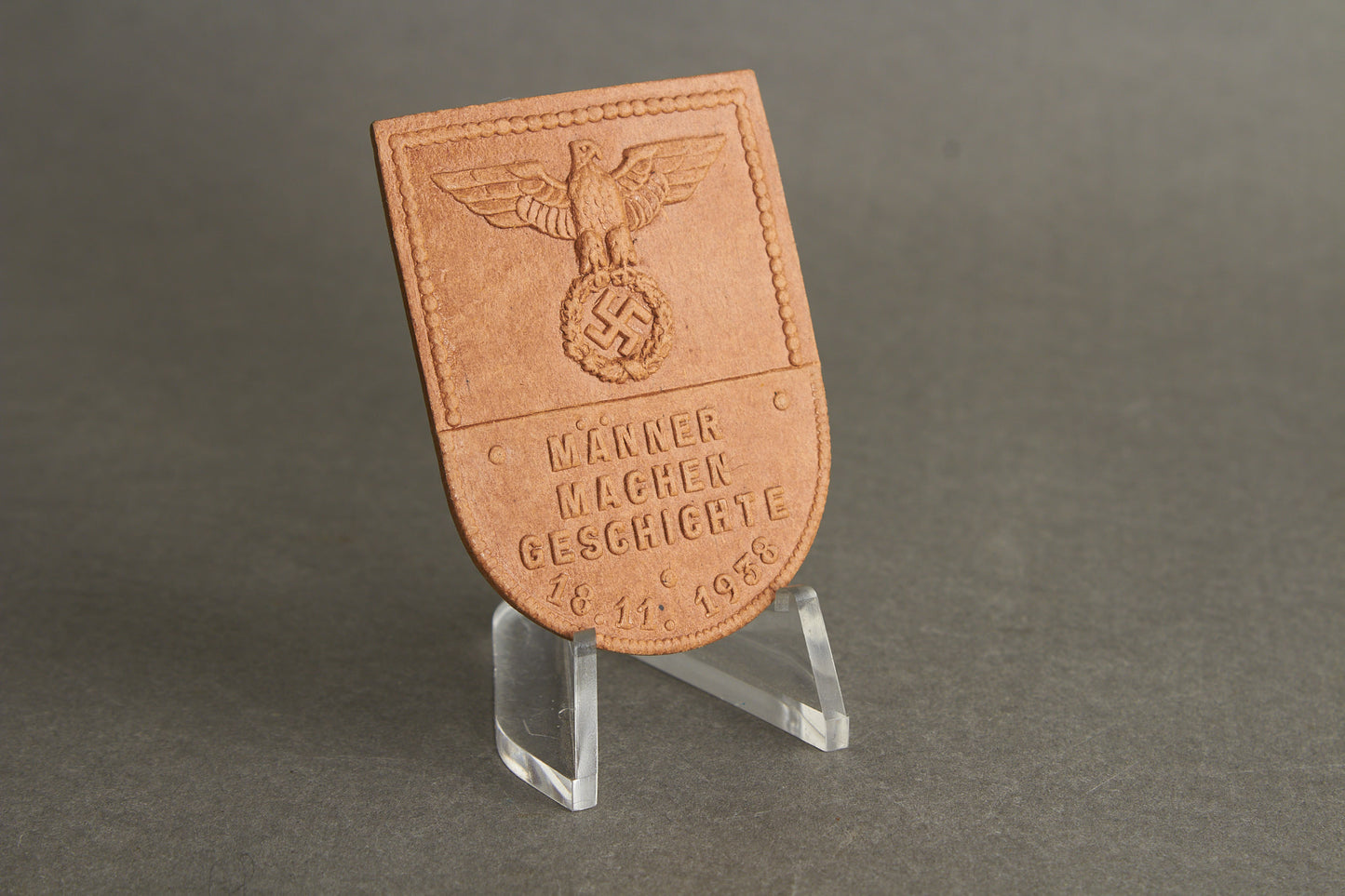 WW2 Tysk NSDAP Tinnie i Pap fra 1938. Original.