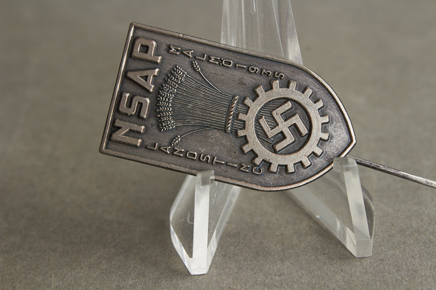 WW2 Tysk/Svensk "NSAP" (Nationalsocialistiska Arbetarepartiet) Landsting 1935 Tinnie. Se beskrivelse.
