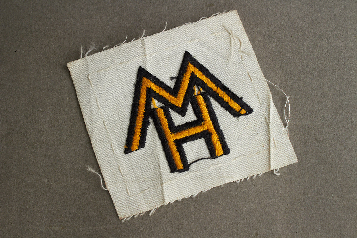 WW1 Tysk Veteran Stofmærke (Kyffhäuserbund, Stahlhelmbund mv), fra ukendt lokalforening. Original.