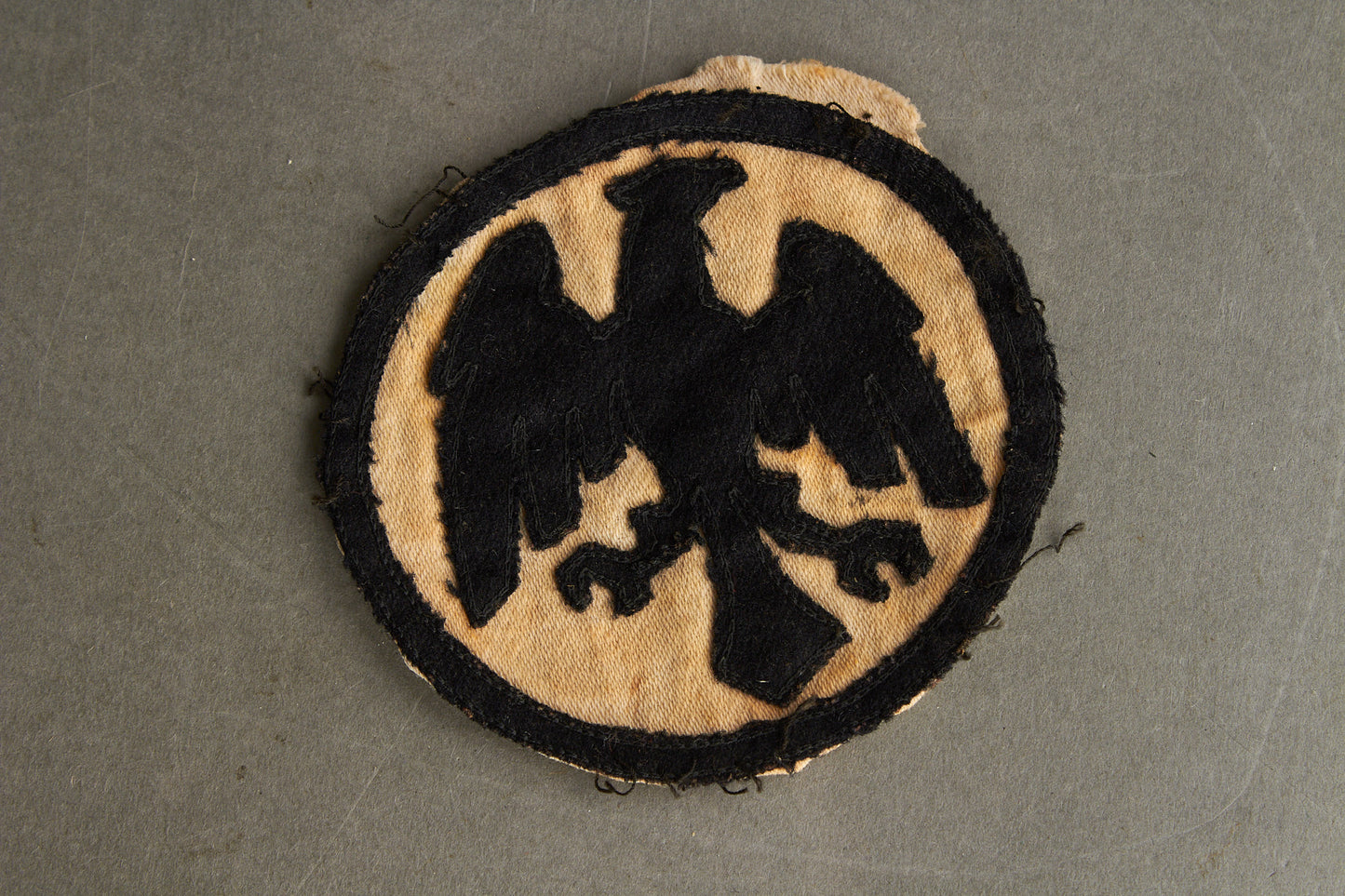WW1 Tysk Veteran Stofmærke (Kyffhäuserbund, Stahlhelmbund mv), fra ukendt lokalforening. Original.