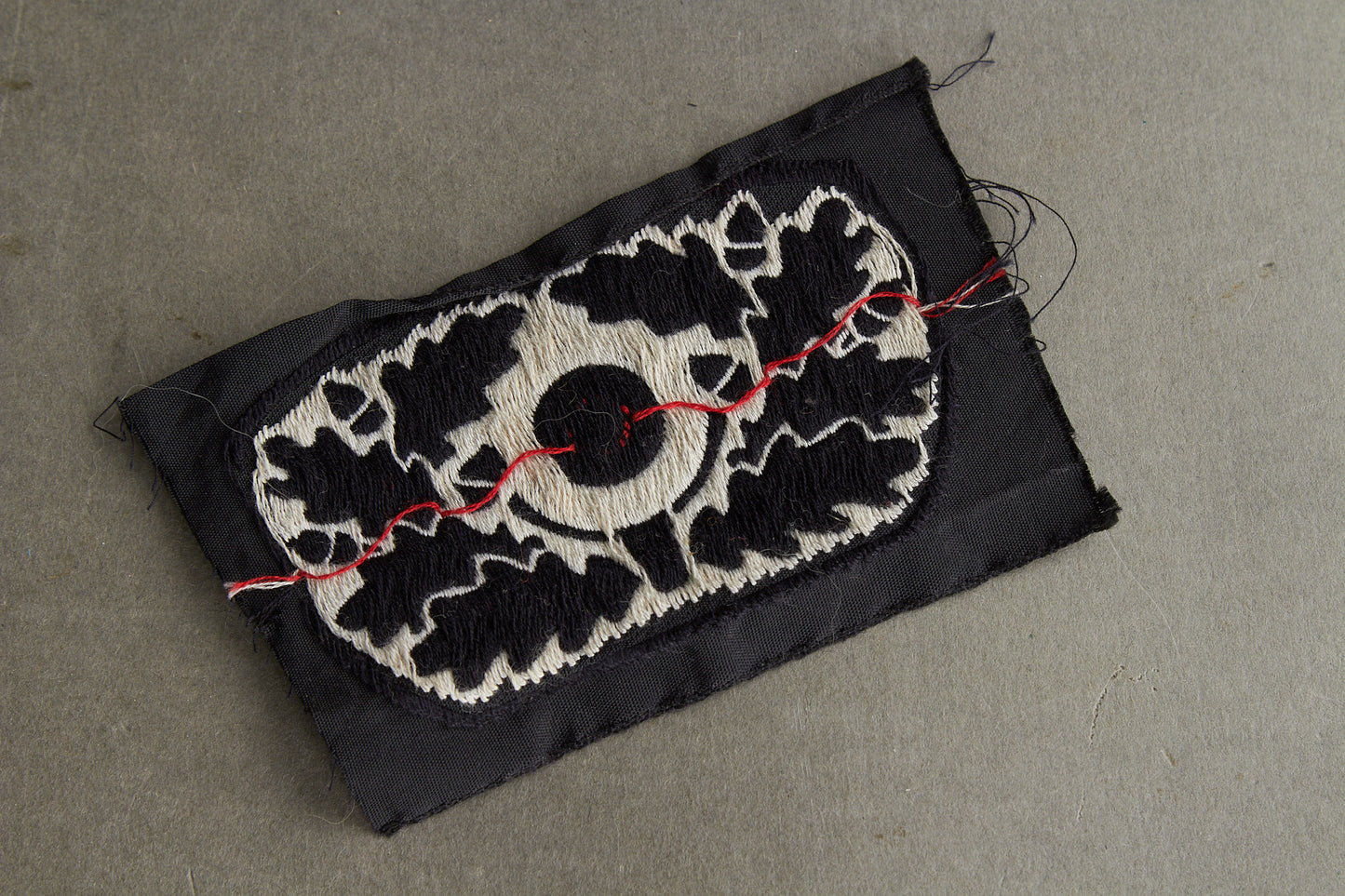 WW2 Tysk Heer Panzer Korkade og krans til Panzerbaret. Kopi.